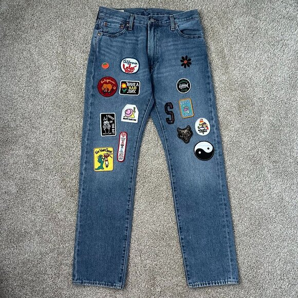 vtg 551 Z custom patchwork levi jeans ⚡️ 30